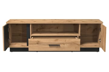 Møbelsett til stuen - Svart|Eik - Oppbevaring - Oppbevaringsmøbler - Møbelsett til stue