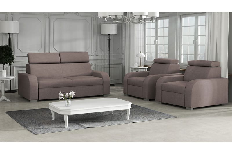 Oslo Stuesett - Brun - Oppbevaring - Oppbevaringsmøbler - Møbelsett til stue