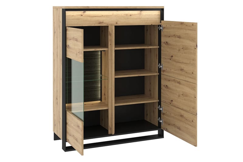 Quant Stuesett - Eik/Svart - Oppbevaring - Oppbevaringsmøbler - Møbelsett til stue