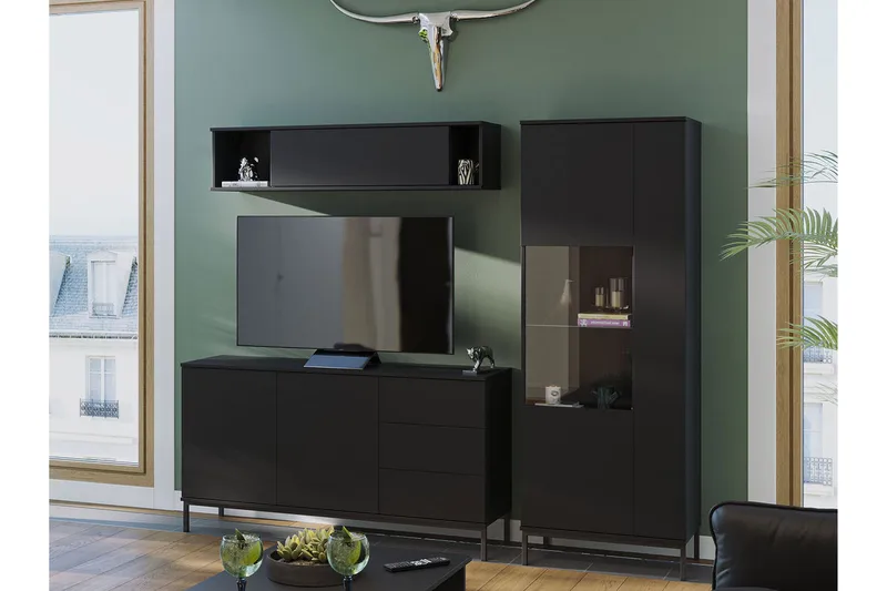 Querty Stuesett 3 Deler, Svart