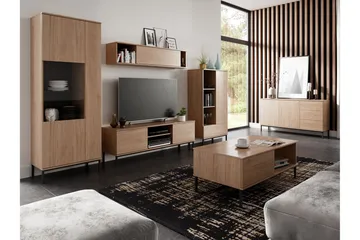 Querty Stuesett 6 Deler - Natur - Oppbevaring - Oppbevaringsmøbler - Møbelsett til stue