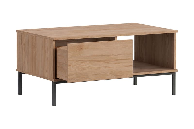 Querty Stuesett LED-belysning 7 Deler Hvit LED - Natur - Oppbevaring - Oppbevaringsmøbler - Møbelsett til stue