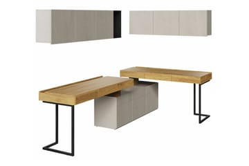 Rathmore Møbelsett For Stuen - Svart - Oppbevaring - Oppbevaringsmøbler - Møbelsett til stue