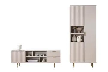 Staffin Møbelsett for Stue - Cashmere - Oppbevaring - Oppbevaringsmøbler - Møbelsett til stue