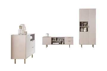 Staffin Møbelsett for Stue - Cashmere - Oppbevaring - Oppbevaringsmøbler - Møbelsett til stue