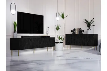 Strontian Möbelset För Vardagsrum Scandinavian Choice Black - Oppbevaring - Oppbevaringsmøbler - Møbelsett til stue