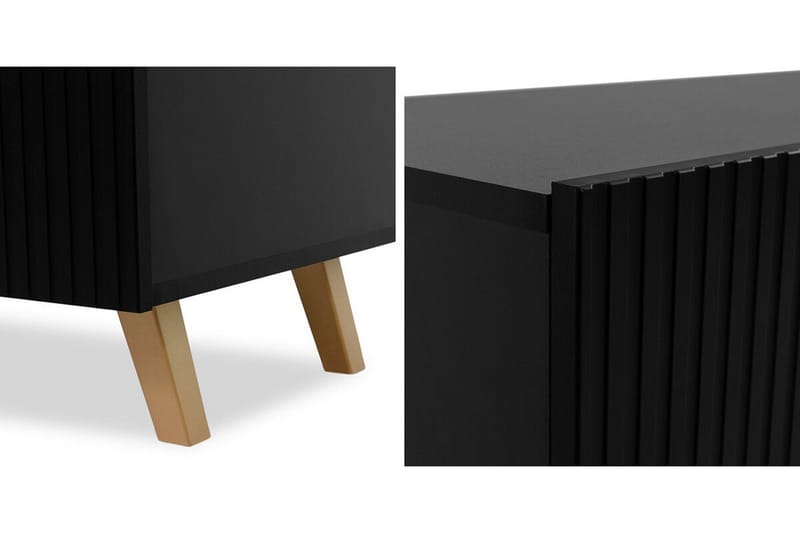 Strontian Möbelset För Vardagsrum Scandinavian Choice Black - Oppbevaring - Oppbevaringsmøbler - Møbelsett til stue