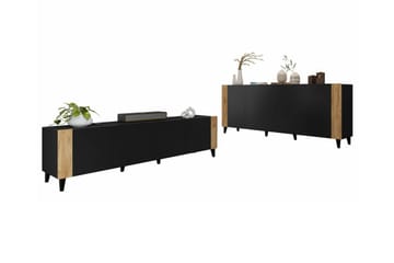 Strontian Möbelset För Vardagsrum Scandinavian Choice Black - Oppbevaring - Oppbevaringsmøbler - Møbelsett til stue