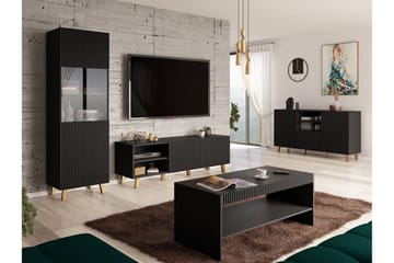 Strontian Möbelset För Vardagsrum Scandinavian Choice Black - Oppbevaring - Oppbevaringsmøbler - Møbelsett til stue