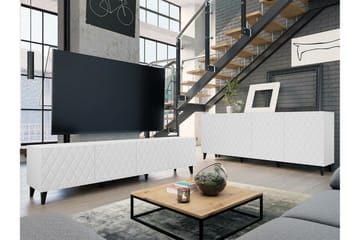 Strontian Möbelset För Vardagsrum Scandinavian Choice White - Oppbevaring - Oppbevaringsmøbler - Møbelsett til stue