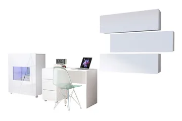 Stue Møbelsett Calabrini - Rød - Oppbevaring - Oppbevaringsmøbler - Møbelsett til stue