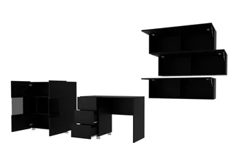 Stue Møbelsett Calabrini - Rød - Oppbevaring - Oppbevaringsmøbler - Møbelsett til stue