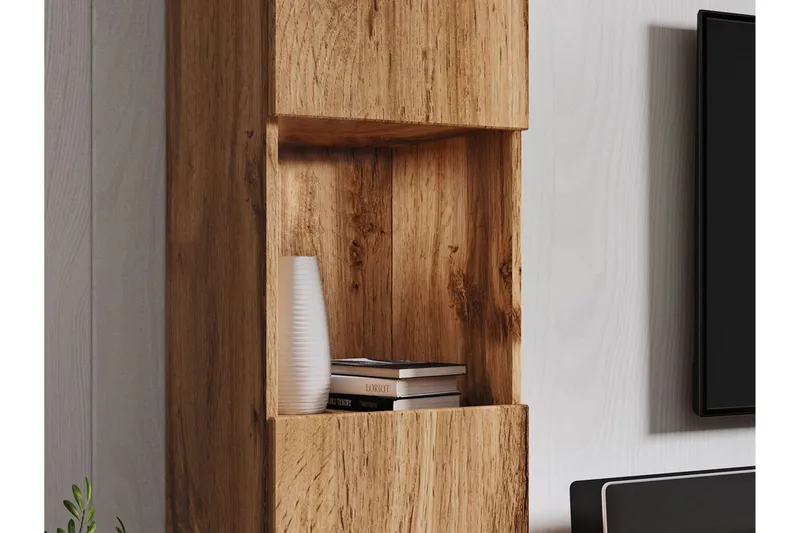 Valga Møbelsett Til Stuen Natur|Hvit - Natur/Hvit - Oppbevaring - Oppbevaringsmøbler - Møbelsett til stue