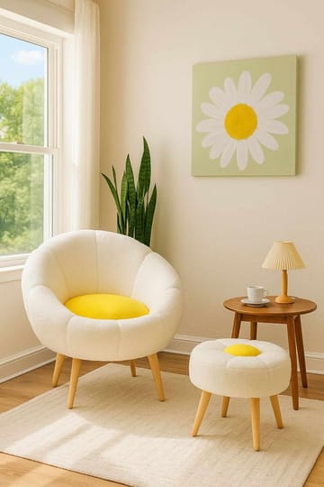 Wing Chair & Side Table Set (2 Pieces) Atelier Del Sofa - Oppbevaring - Oppbevaringsmøbler - Møbelsett til stue