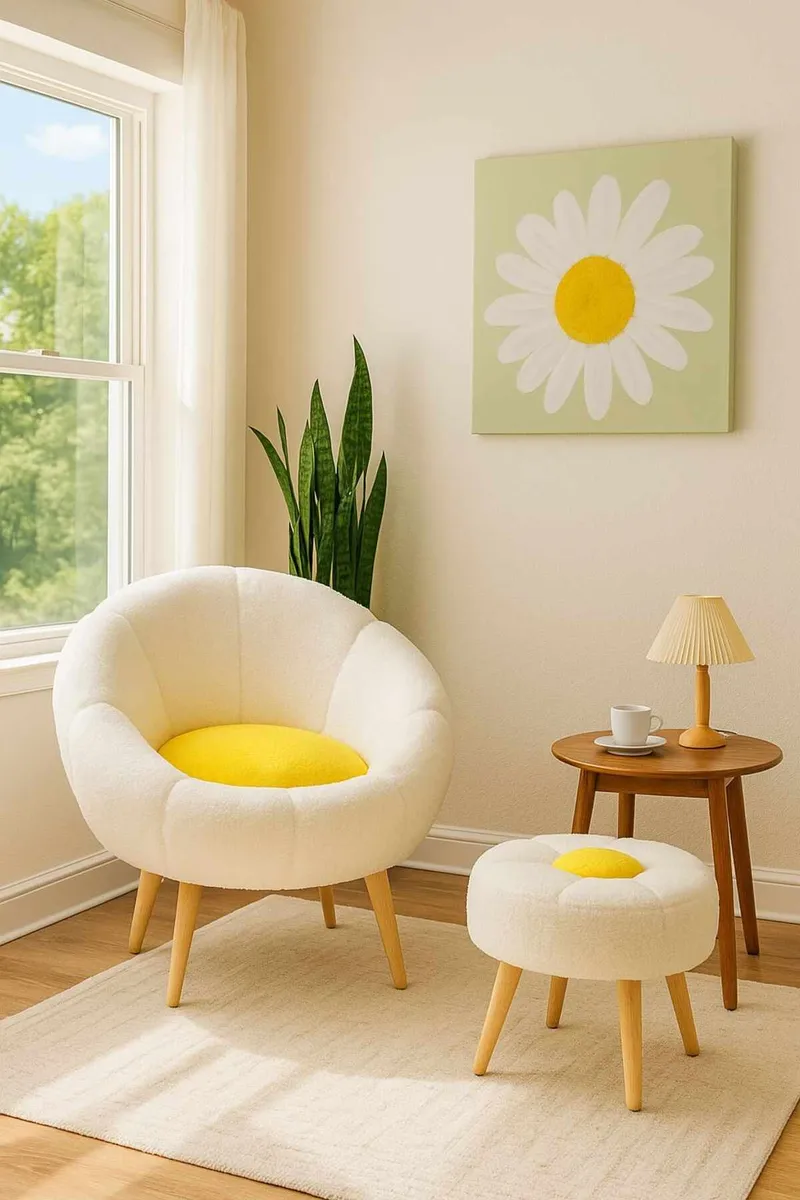 Wing Chair & Side Table Set (2 Pieces) Atelier Del Sofa