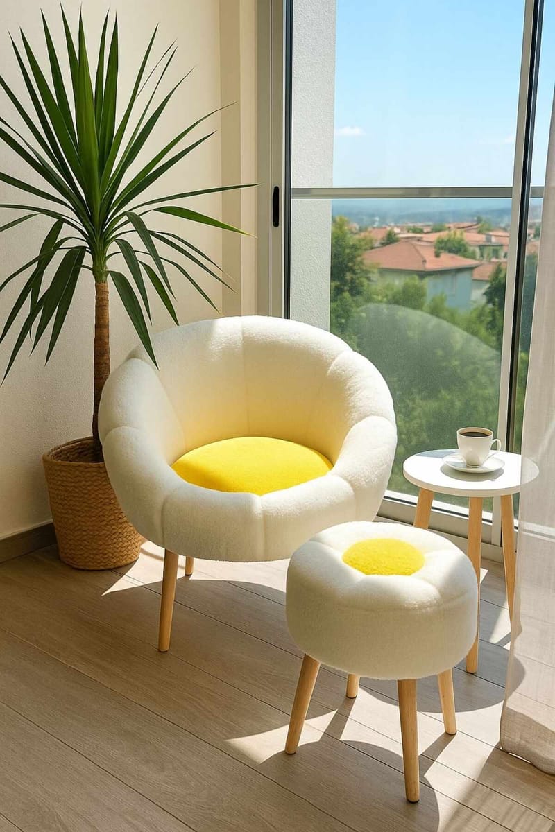 Wing Chair & Side Table Set (2 Pieces) Atelier Del Sofa - Oppbevaring - Oppbevaringsmøbler - Møbelsett til stue