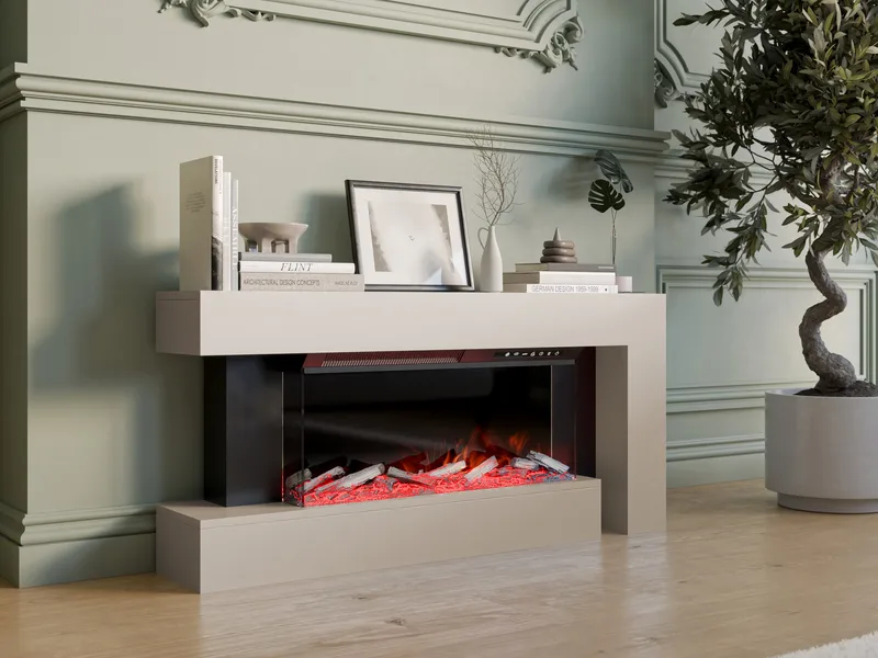 Morvyn Elektrisk Peis 120 cm - Oppbevaring - Oppbevaringsmøbler - Kommode