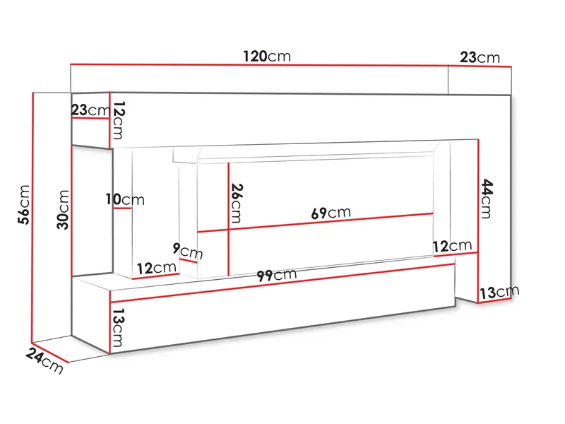 Morvyn Elektrisk Peis 120 cm - Interiør - Peis - Peis uten pipe - El-peiser