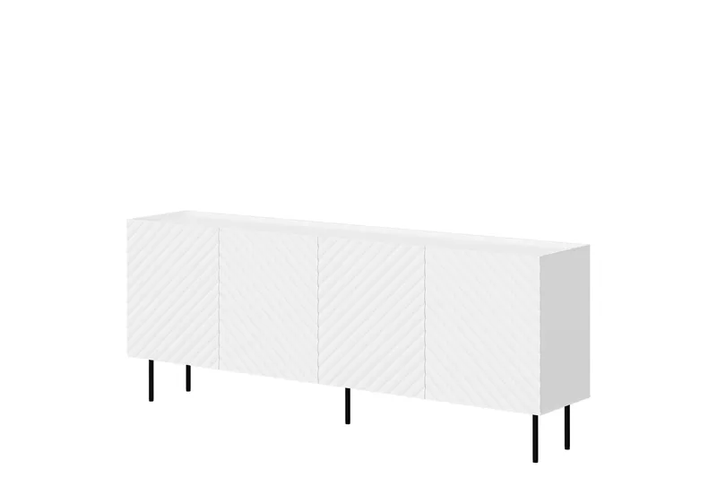 Munkedal Kommode 200 cm, Hvit