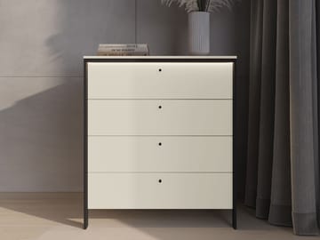 Navron Kommode 101 cm - Beige - Oppbevaring - Oppbevaringsmøbler - Kommode