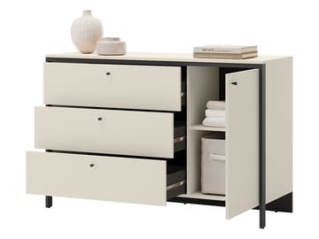 Navron Kommode 136 cm - Beige - Oppbevaring - Oppbevaringsmøbler - Kommode