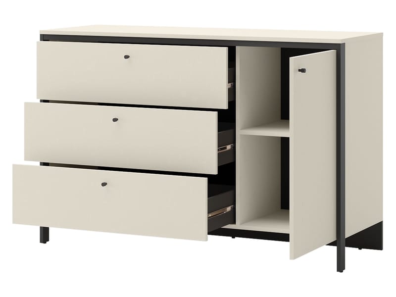 Navron Kommode 136 cm - Beige - Oppbevaring - Oppbevaringsmøbler - Kommode