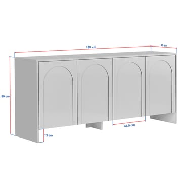 Nelora Konsollbord 180 cm - Atlas Brun - Oppbevaring - Oppbevaringsmøbler - Sideboard & skjenk