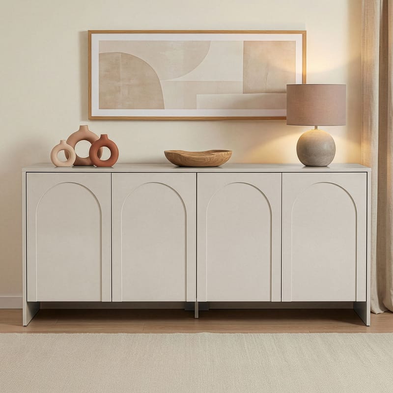 Nelora Konsollbord 180 cm - Krem - Oppbevaring - Oppbevaringsmøbler - Sideboard & skjenk