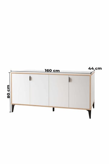 Olyros skjenk 160 cm - Hvit - Oppbevaring - Oppbevaringsmøbler - Sideboard & skjenk