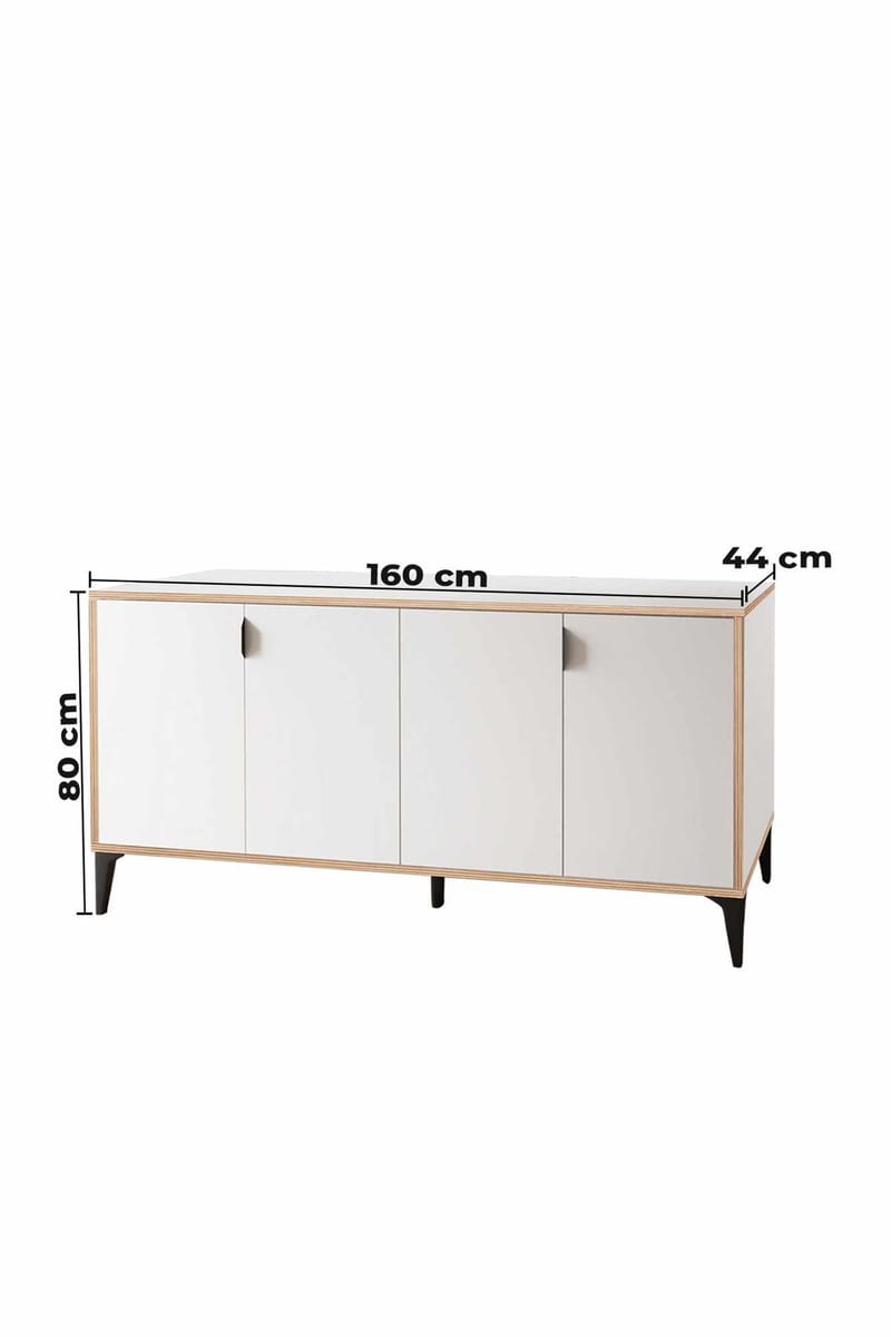Olyros skjenk 160 cm - Hvit - Oppbevaring - Oppbevaringsmøbler - Sideboard & skjenk