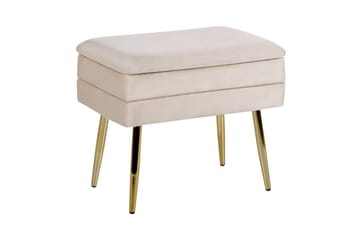 Oppbevaringsbenk Odessa Beige/Gull
