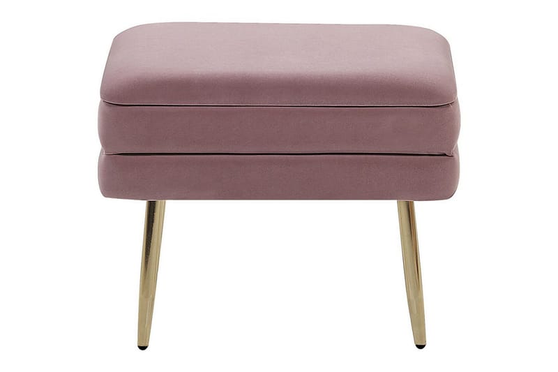 Oppbevaringsbenk Odessa Rosa/Gull - Rosa/Gull - Oppbevaring - Oppbevaringsmøbler - Oppbevaringskiste & sengekiste