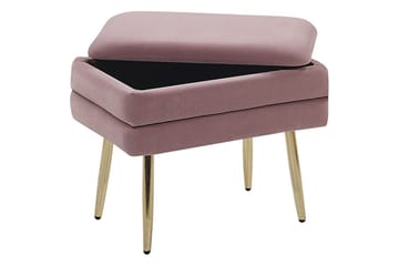 Oppbevaringsbenk Odessa Rosa/Gull - Rosa/Gull - Oppbevaring - Oppbevaringsmøbler - Oppbevaringskiste & sengekiste