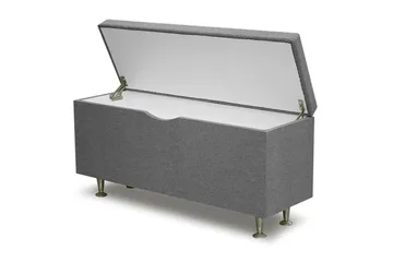 Cibele Sengekiste 130 cm - Lysegrå/Bjørk - Møbler - Senger - Sengetilbehør - Oppbevaring til senger