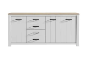 Crumpton Kommode 206 cm - Hvit/Brun - Oppbevaring - Oppbevaringsmøbler - Oppbevaringskiste & sengekiste