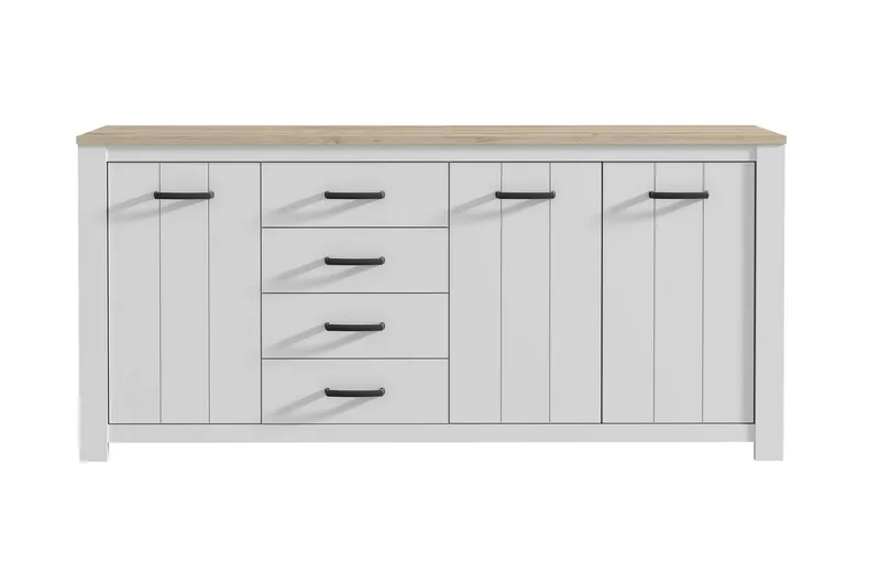 Crumpton Kommode 206 cm - Hvit/Brun - Oppbevaring - Oppbevaringsmøbler - Oppbevaringskiste & sengekiste