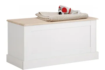 Dareia Oppbevaringskiste 90 cm - Hvit / Brun - Oppbevaring - Oppbevaringsmøbler - Oppbevaringskiste & sengekiste