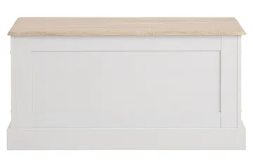 Dareia Oppbevaringskiste 90 cm - Hvit / Brun - Oppbevaring - Oppbevaringsmøbler - Oppbevaringskiste & sengekiste