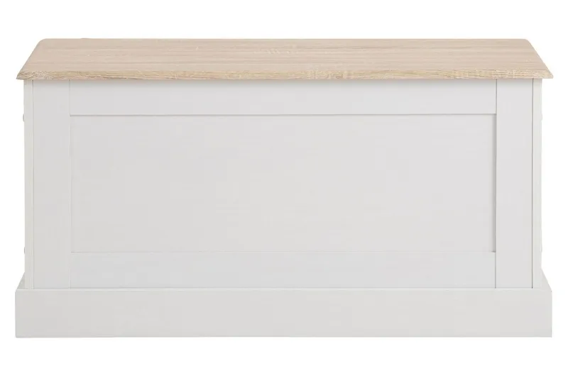 Dareia Oppbevaringskiste 90 cm - Hvit / Brun - Oppbevaring - Oppbevaringsmøbler - Oppbevaringskiste & sengekiste