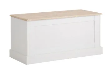 Dareia Oppbevaringskiste 90 cm - Hvit / Brun - Oppbevaring - Oppbevaringsmøbler - Oppbevaringskiste & sengekiste