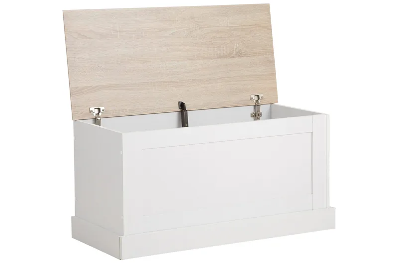 Dareia Oppbevaringskiste 90 cm - Hvit / Brun - Oppbevaring - Oppbevaringsmøbler - Oppbevaringskiste & sengekiste