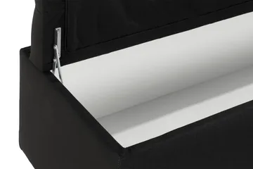 Ella Sengebenk 140cm Rutete - Svart - Oppbevaring - Oppbevaringsmøbler - Oppbevaringskiste & sengekiste