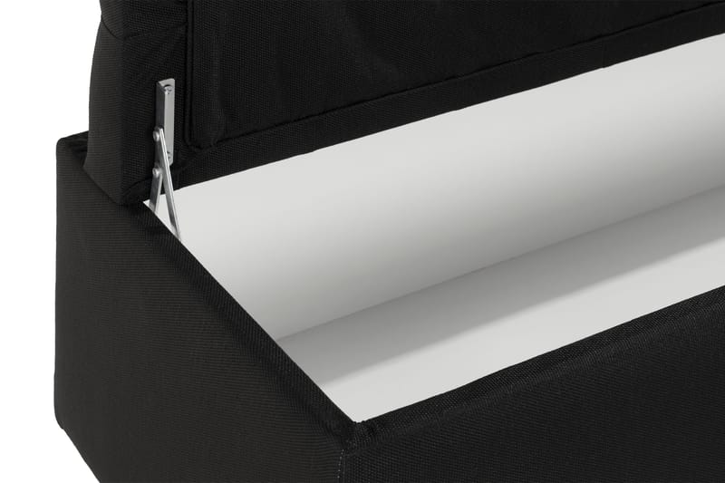 Ella Sengebenk 140cm Rutete - Svart - Oppbevaring - Oppbevaringsmøbler - Oppbevaringskiste & sengekiste