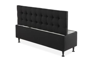 Ella Sengebenk 140cm Rutete - Svart - Oppbevaring - Oppbevaringsmøbler - Oppbevaringskiste & sengekiste