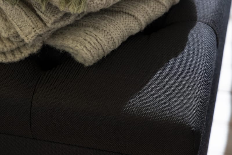 Ella Sengebenk 140cm Rutete - Svart - Oppbevaring - Oppbevaringsmøbler - Oppbevaringskiste & sengekiste