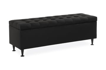 Ella Sengebenk 140cm Rutete - Svart - Oppbevaring - Oppbevaringsmøbler - Oppbevaringskiste & sengekiste