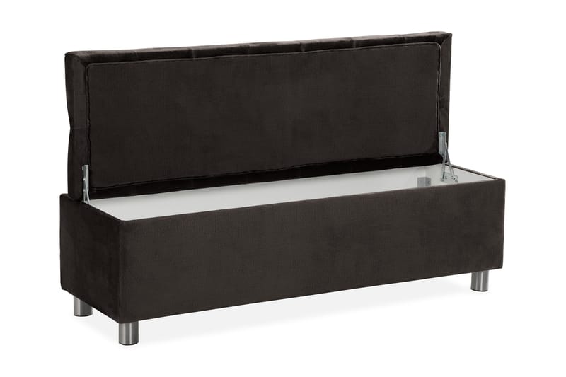 Ella Sengekiste 140cm Dypheftende - Svart - Oppbevaring - Oppbevaringsmøbler - Oppbevaringskiste & sengekiste