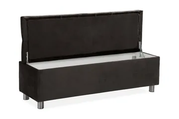 Ella Sengekiste 140cm Dypheftende - Svart - Oppbevaring - Oppbevaringsmøbler - Oppbevaringskiste & sengekiste