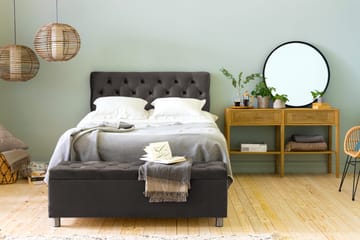 Ella Sengekiste 140cm Dypheftende - Svart - Oppbevaring - Oppbevaringsmøbler - Oppbevaringskiste & sengekiste