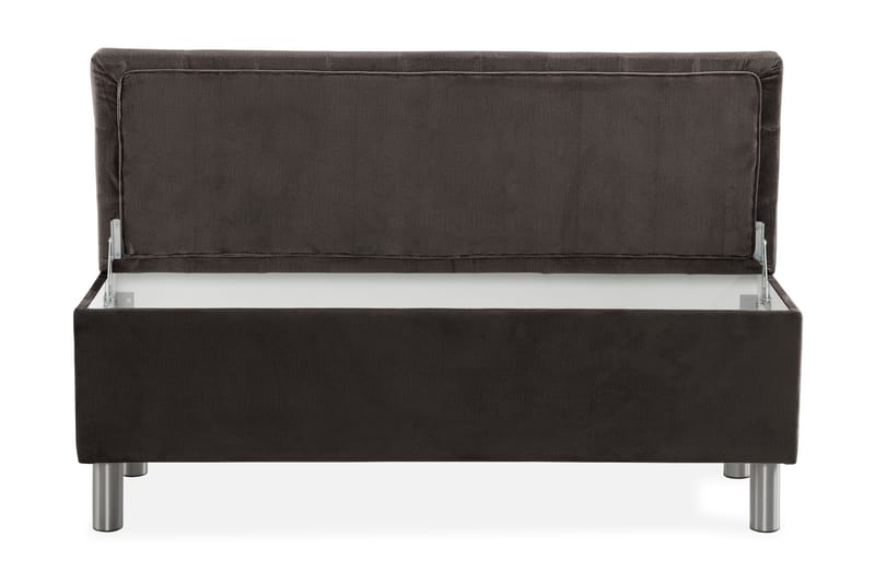 Ella Sengekiste 140cm Rutete - Svart - Oppbevaring - Oppbevaringsmøbler - Oppbevaringskiste & sengekiste